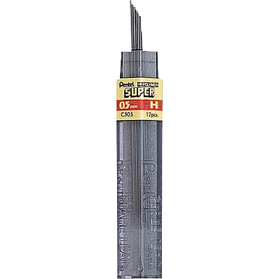 Pentel Super Hi-Polymer Leads (PENC505H)