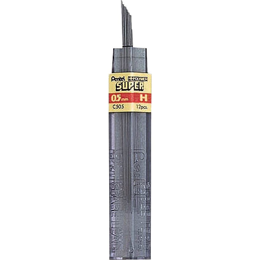 Pentel Super Hi-Polymer Leads (PENC505H)