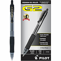 Pilot G2 Retractable Gel Ink Rollerball Pens (PIL31020)