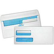Quality Park No. 9 Double Window Security Tint Envelopes with Redi-Seal Self-Seal (QUA24529)
