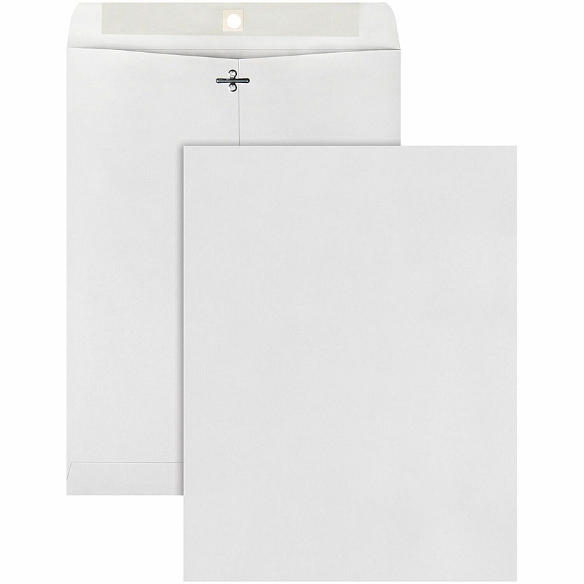 Quality Park 10 X 13 Clasp Envelopes with Deeply Gummed Flaps (QUA38597)