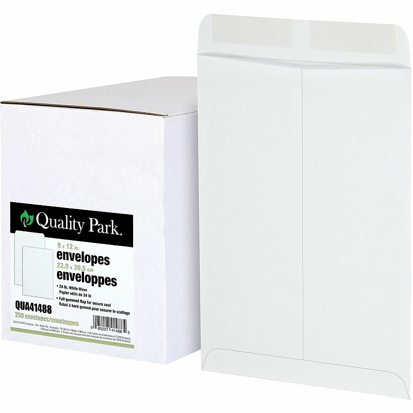 Quality Park 9 x 12 Catalog Envelopes with Gummed Flap (QUA41488)