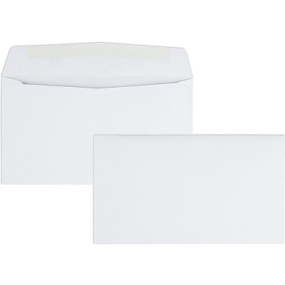 Quality Park No. 6-3/4 Business Envelopes with Gummed Flap (QUA90070)