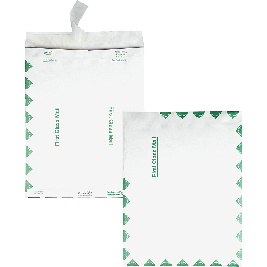 Survivor 6 x 9 DuPont Tyvek First Class Border Catalog Mailers with Self-Seal Closure (QUAR1330)