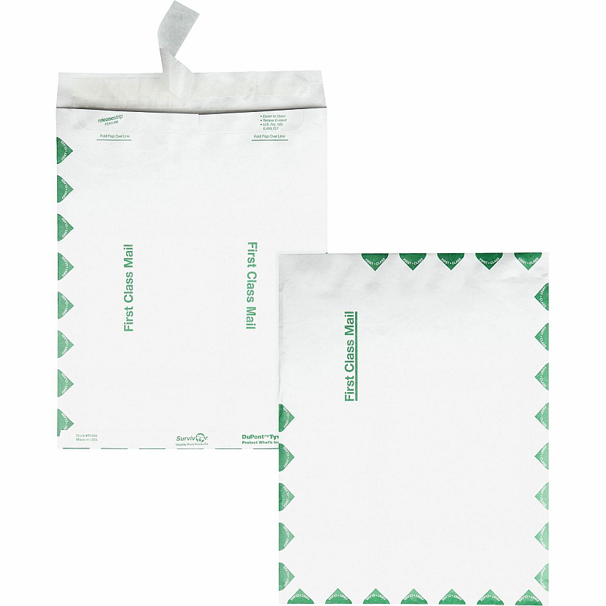 Survivor 10 x 13 DuPont Tyvek First Class Border Catalog Mailer with Self-Sealing Closure (QUAR1590)