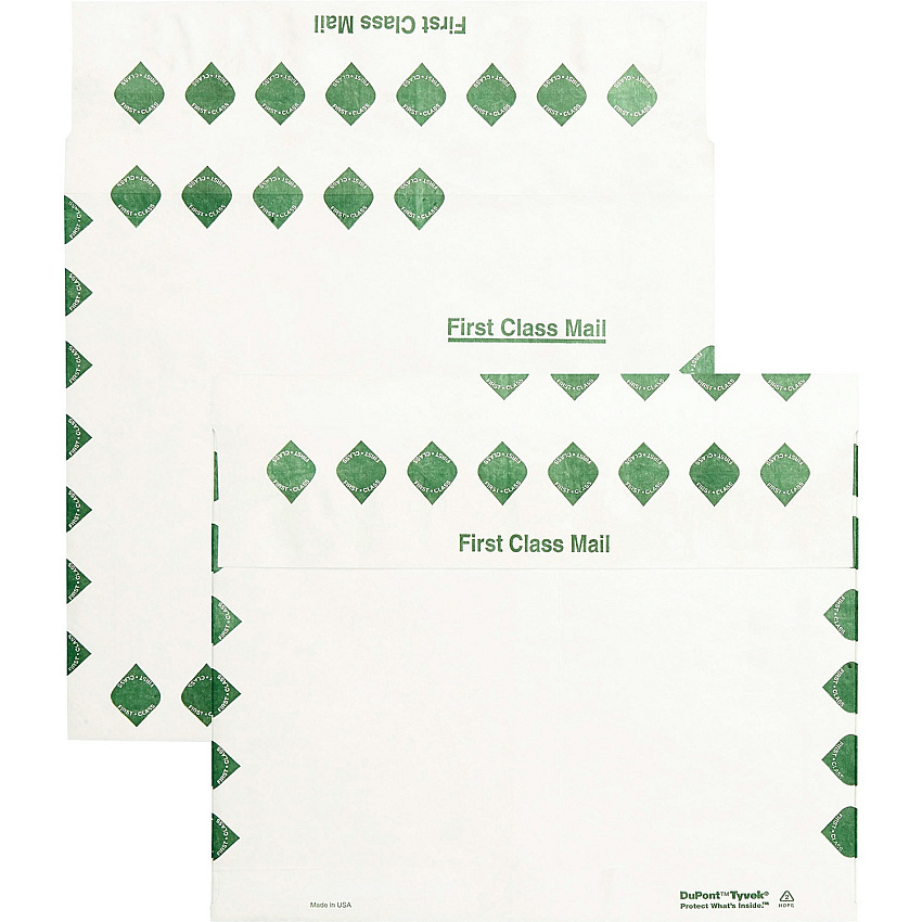 Survivor 10 x 13 x 2 DuPont Tyvek Expansion First Class Border Mailers (QUAR4440)