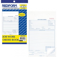 Rediform 2-part Job Work Order Book (4L456)