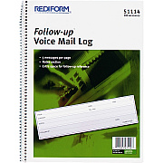 Rediform Follow-Up Voice Mail Log Book (RED51114)