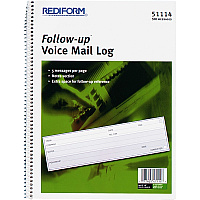 Rediform Follow-Up Voice Mail Log Book (RED51114)