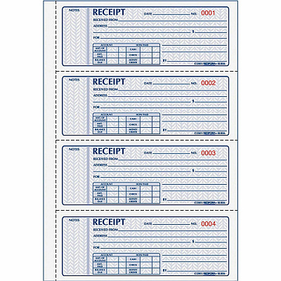 Rediform 3-part Carbonless Money Receipt Book (RED8L808)