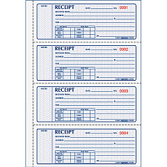 Rediform Money Receipt 4 Per Page Collection Forms (RED8L816)