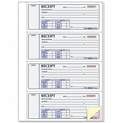 Rediform Hardbound Money Receipt Book (RED8L818)