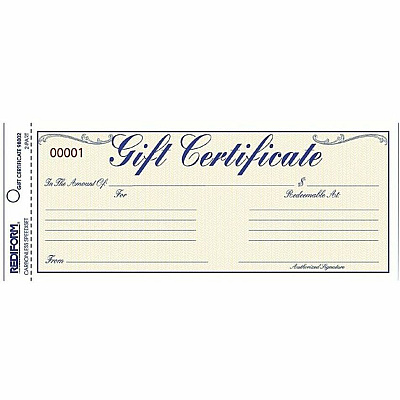 Rediform Gift Certificates with Envelopes (RED98002)