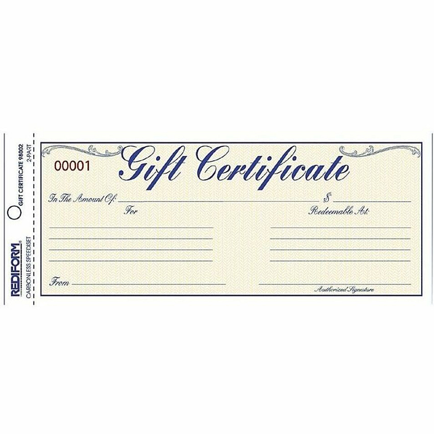 Rediform Gift Certificates with Envelopes (RED98002)