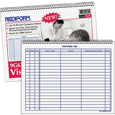 Rediform Visitor's Log Book (RED9G620)