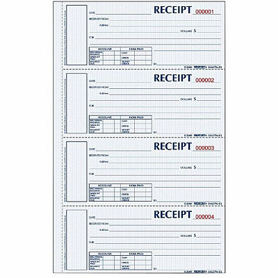 Rediform Hardbound Numbered Money Receipt Books (REDS1657NCL)