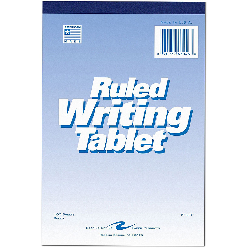 Roaring Spring Ruled Writing Tablets (ROA63046)