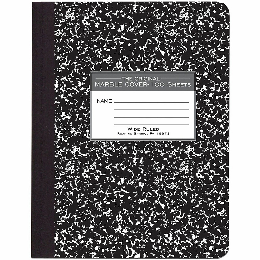 Roaring Spring Wide Ruled Hard Cover Composition Book (ROA77230)