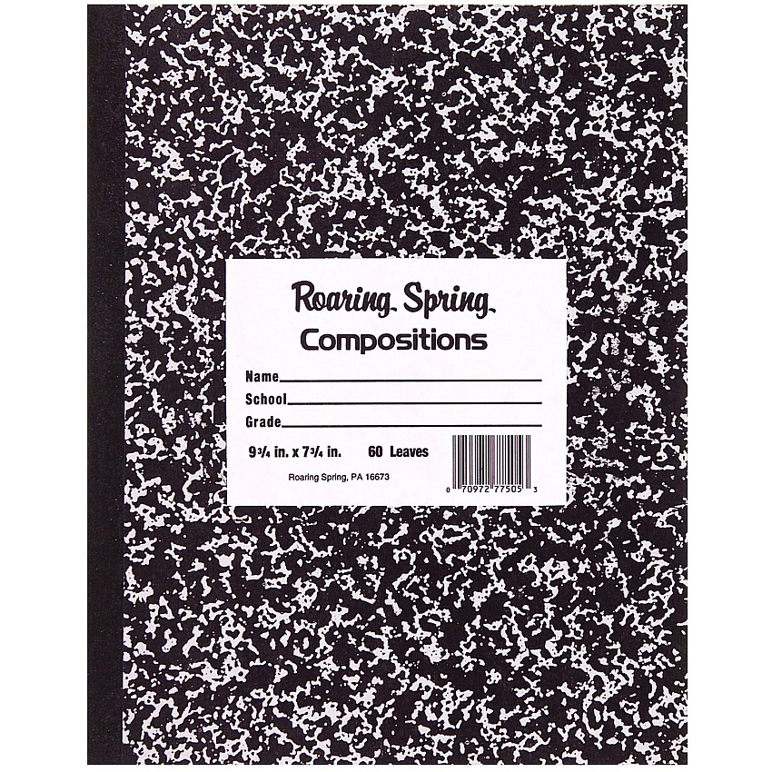 Roaring Spring Black Cover Flexcomp 10"x8" WM (ROA77505)
