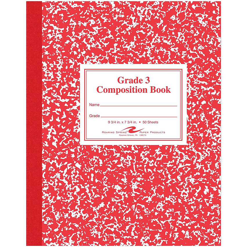 Roaring Spring Grade School Ruled Marble Flexible Cover Composition Book (ROA77922)