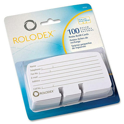 Rolodex Rotary File Petite Card Refills (ROL67553)