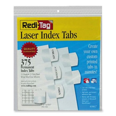 Redi-Tag Laser Printable Index Tabs (39017)