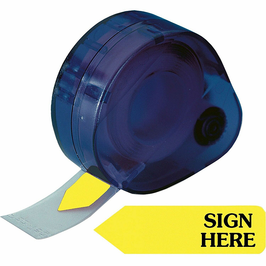 Redi-Tag Sign Here Removable Flags In Dispenser (RTG81014)