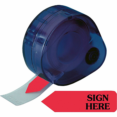 Redi-Tag Sign Here Removable Flags In Dispenser (RTG81024)