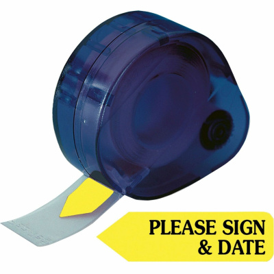 Redi-Tag Please Sign and Date Arrows In Dispenser (81124)