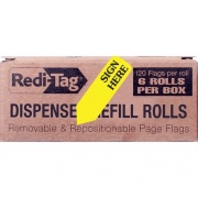 Redi-Tag Sign Here Arrow Flags Dispenser Refills (91001)