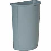 Rubbermaid Commercial Half Round Wastebaskets (RCP352000GY)