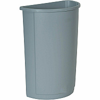 Rubbermaid Commercial Half Round Wastebaskets (RCP352000GY)