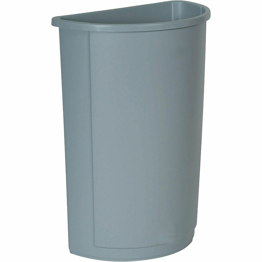 Rubbermaid Commercial Half Round Wastebaskets (RCP352000GY)