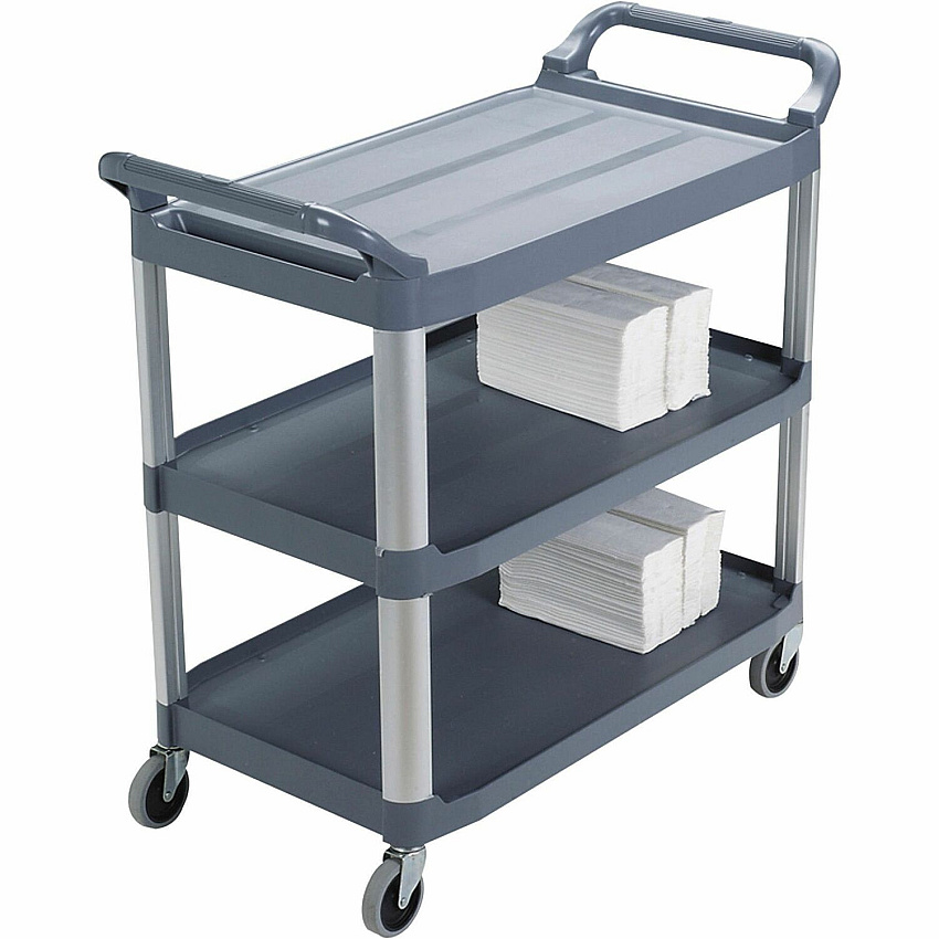 Rubbermaid Commercial 3-Shelf Mobile Utility Cart (RCP409100)
