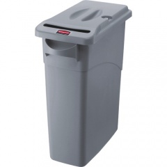 Rubbermaid Commercial Slim Jim 23-gallon Confidential Document Container With Lid (9W15LGY)
