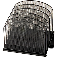 Safco Onyx Wire Mesh Desktop Organizer (SAF3257BL)