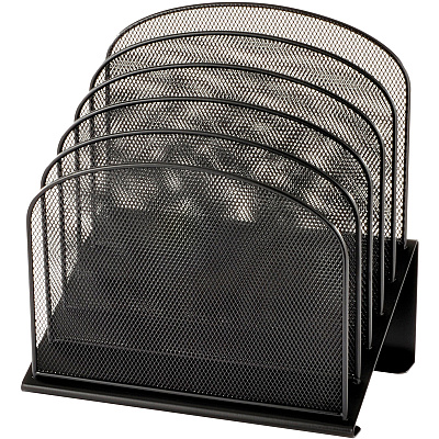 Safco Onyx Wire Mesh Desktop Organizer (SAF3257BL)