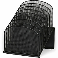 Safco Onyx Wire Mesh Desktop Organizer (SAF3258BL)