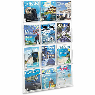 Safco 12 Pocket Magazine Display (SAF5602CL)