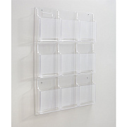 Safco 9-Pocket Magazine/Literature Display Rack (SAF5603CL)