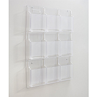 Safco 9-Pocket Magazine/Literature Display Rack (SAF5603CL)