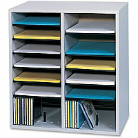 Safco Adjustable Shelves Literature Organizers (SAF9422GR)