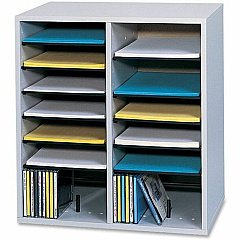 Safco Adjustable Shelves Literature Organizers (SAF9422GR)