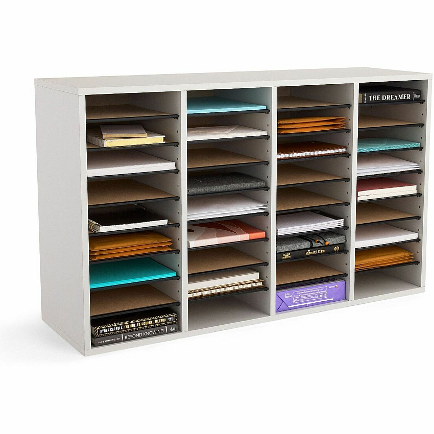 Safco Adjustable Shelves Literature Organizers (SAF9424GR)