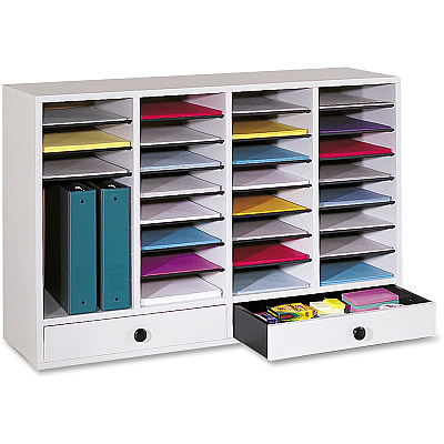 Safco Adjustable Compartment Literature Organizers (SAF9494GR)