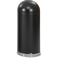 Safco Open Top Dome Waste Receptacle (SAF9639BL)