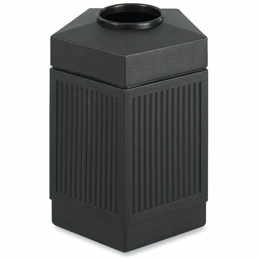 Safco Indoor/Outdoor Pentagon Shape Receptacle (SAF9486BL)