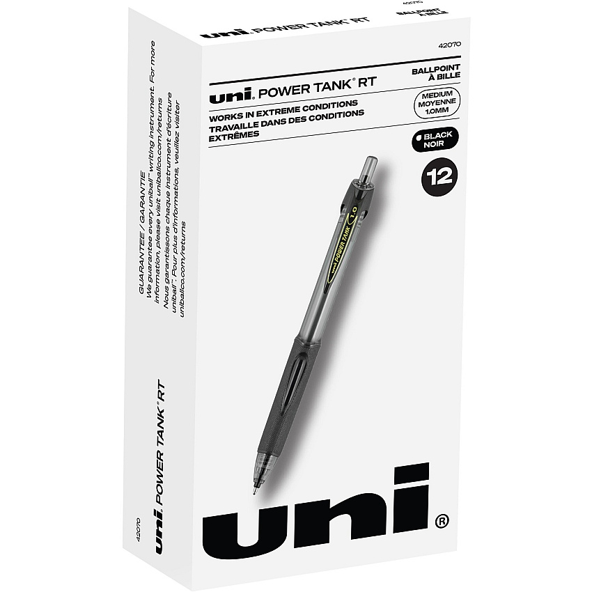 Uni Power Tank Retractable Ballpoint Pens (UBC42070)