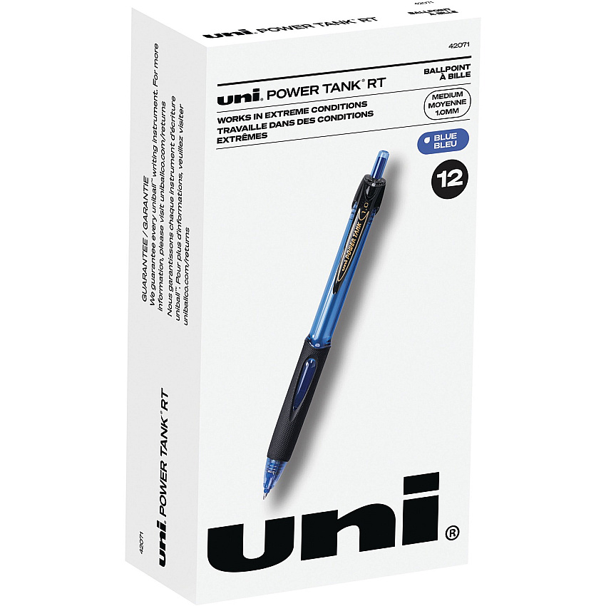 Uni Power Tank Retractable Ballpoint Pens (UBC42071)