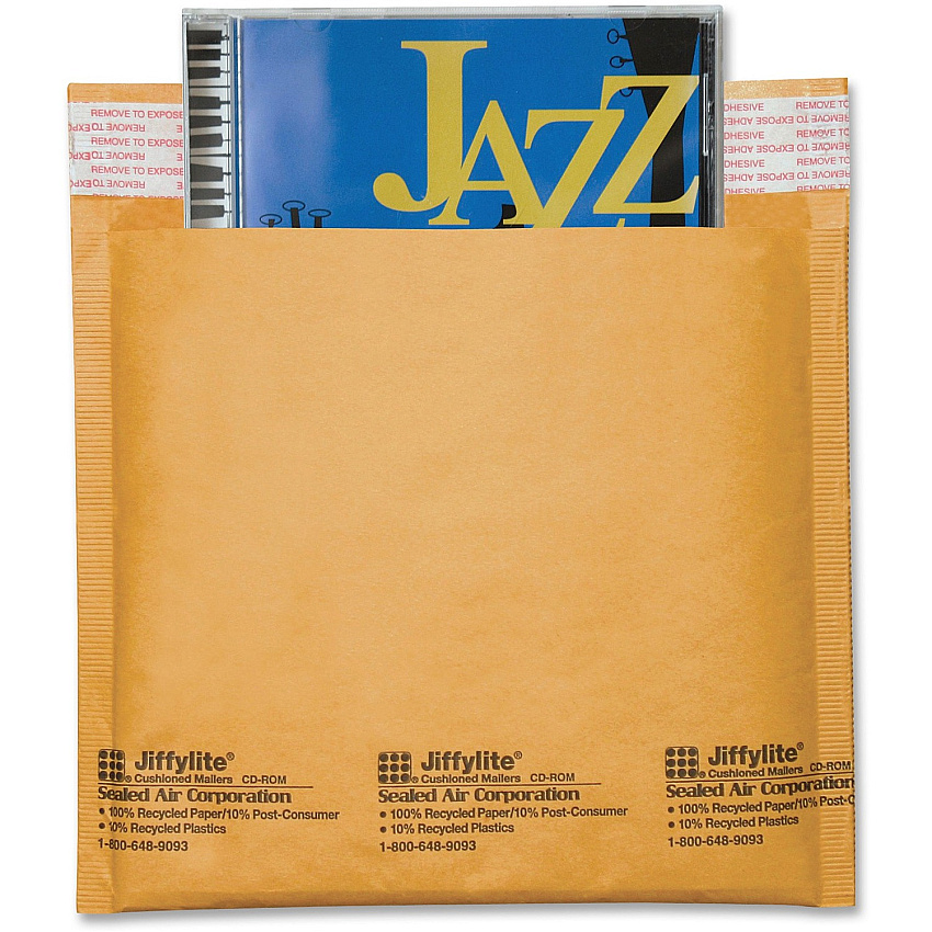 Sealed Air Jiffylite CD/DVD Mailers (SEL44169)
